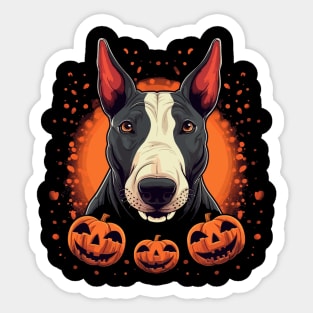Bull Terrier Halloween Sticker